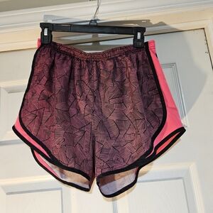 Nike Dri-Fit Women's Pink and Black Athletic Shorts Size Large
